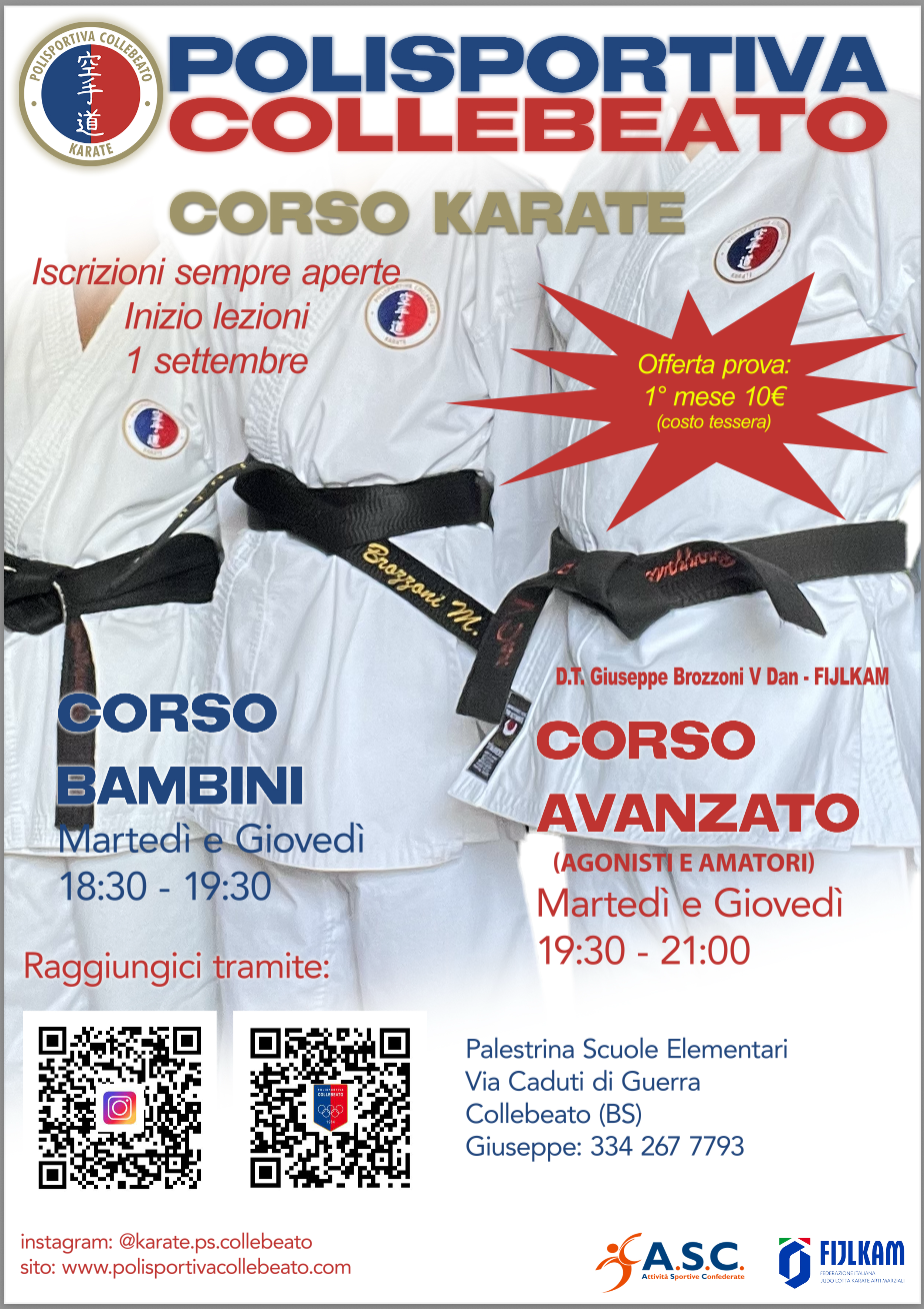 Corsi 2026 Karate