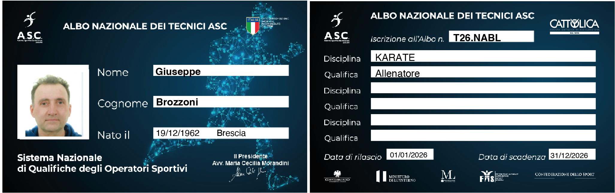 Tesserino Tecnico ASC